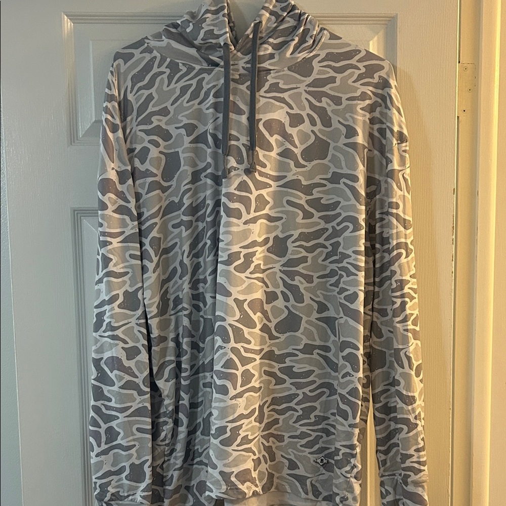 BURLEBO Gray Camo Hoodie